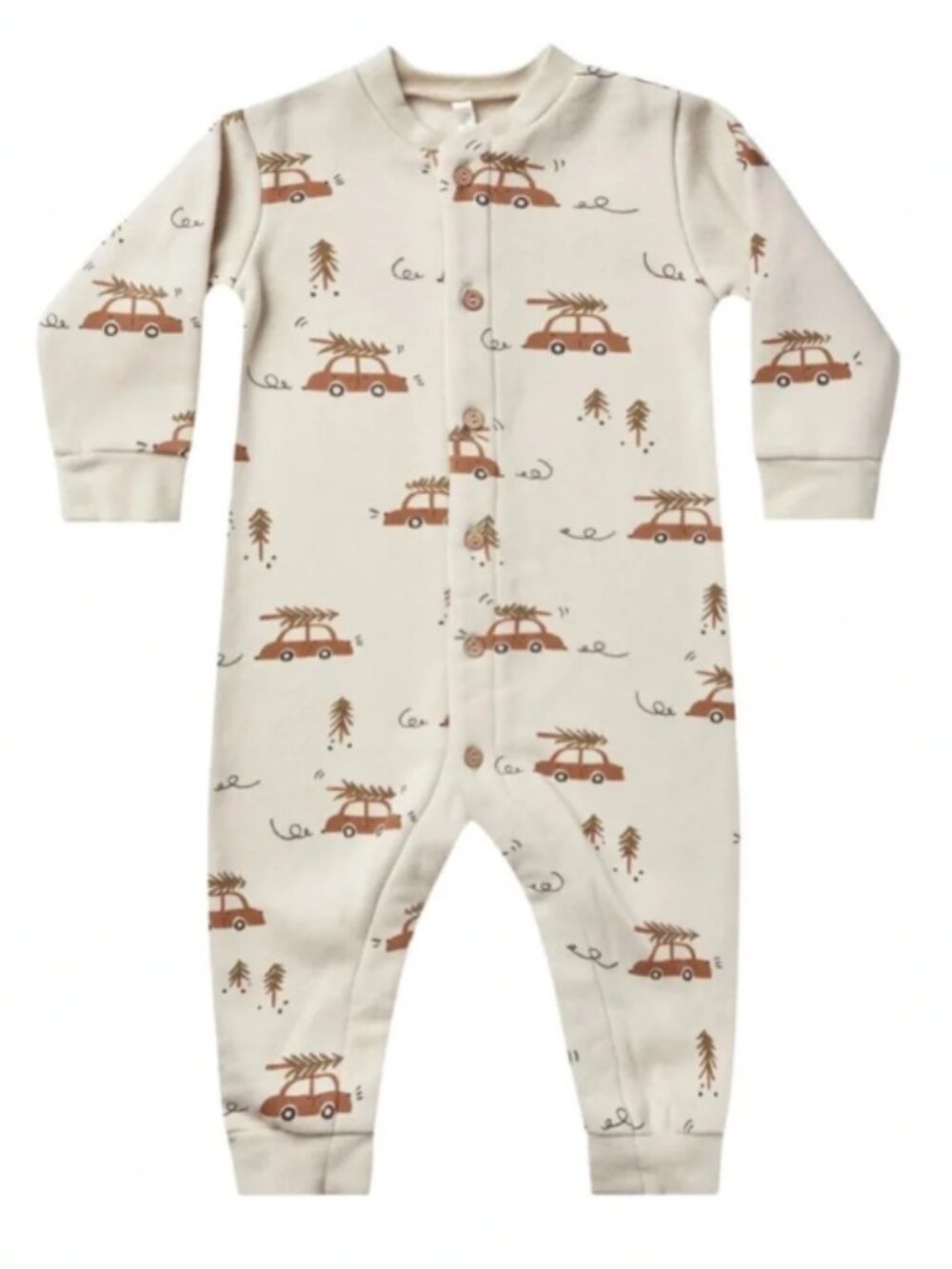 Rylee + Cru Home for the Holidays fleece jumpsuit, 3-6 months